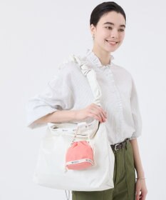 LeSportsac DRAWSTRING BUCKET CHARM/コーラルパンチ/メレンゲ