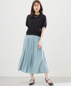 組曲 L 【春夏のNEWカラー登場】ギャザーライトデシン パンツ