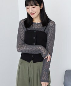 AMERICAN HOLIC レース長袖プルオーバー