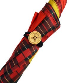 +RING 【限定/日本製】晴雨兼用傘（長ショート） RED-CHK SR428