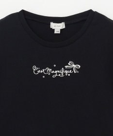 ANY KIDS 袖ギンガム 七分袖 Tシャツ