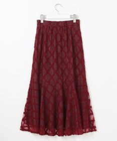 Feroux 【洗える】シアーチェック マーメイド スカート