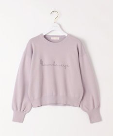 ANY SIS S 【洗える】ロゴ刺繍 ニット