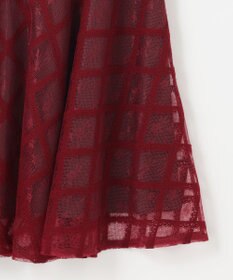 Feroux 【洗える】シアーチェック マーメイド スカート