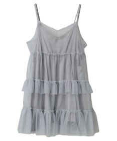 earth music&ecology チュールミニキャミワンピース