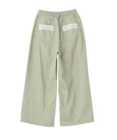 earth music&ecology 【綿100％】ポケットレースカラーパンツ