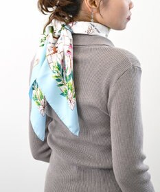 Marca ＜春の新色！＞【伝統横濱スカーフ】ハーブガーデン 大判 シルクツイル スカーフ