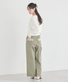 earth music&ecology 【綿100％】ポケットレースカラーパンツ