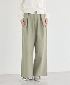 earth music&ecology 【綿100％】ポケットレースカラーパンツ