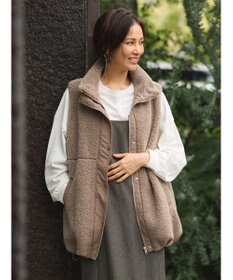 Green Parks ボアミドル丈ベスト