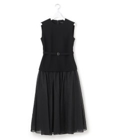 23区 S 【APPLAUDIR】クリアジョーゼットコンビ ドレス