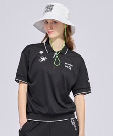 PW CIRCULUS 【WOMEN】ミニワッフル鹿の子ポロ ゴルフウェア レディース