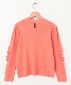 組曲 L Elena フリルスリーブ ニットプルオーバー