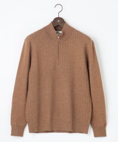 JOSEPH ABBOUD 【滑らかな肌触り/洗える】エクストラファインメリノウール ジップ ニット