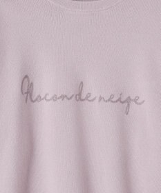 ANY SIS L 【洗える】ロゴ刺繍 ニット