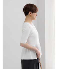 Te chichi ペプラムハーフスリーブニット