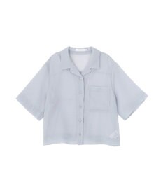 AMERICAN HOLIC シアーショート丈開襟シャツ