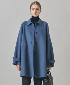 ICB WoolRever  ステンカラーコート ブルーグレー系