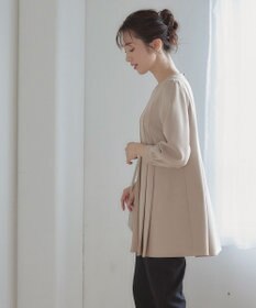 Tiaclasse L 【洗える】アシンメトリ―タックチュニック