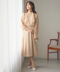 Feroux 【洗える】クラシカル リボンタイブラウス