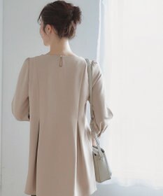 Tiaclasse L 【洗える】アシンメトリ―タックチュニック