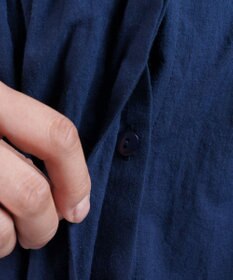 muuc 花刺繍モチーフのコットンローンワンピース