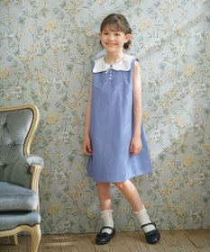 組曲 KIDS 【110-140㎝】カーブカラー ワンピース
