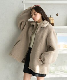 earth music&ecology ボアルーズブルゾン