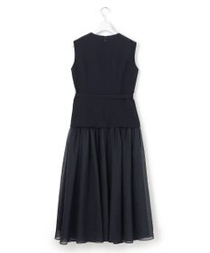 23区 S 【APPLAUDIR】クリアジョーゼットコンビ ドレス