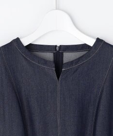 ANY SIS シャンブレーベルテッド ワンピース