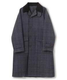 JOSEPH HOMME ニードルパンチグレンチェック　シングルブレストトレンチコート