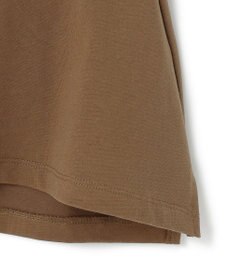 BEIGE， 【洗える】STOCK / オーガニックコットン半袖Vスリットトップス