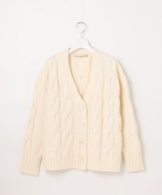 自由区 【洗える】ウールカシミヤブレンド ニットカーディガン