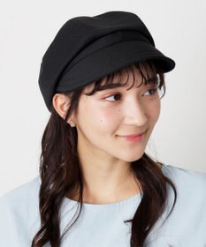 MOONBAT 【日本製/洗える/サイズ調整】フルラ (FURLA) ロゴチャーム付 キャスケット