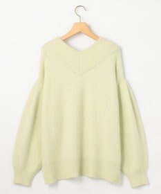 組曲 S フラッフィーファーＶネック ニット