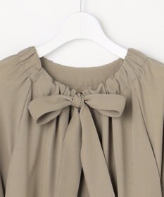 自由区 L 【SHIHOさん着用】TWドレープツイル3WAYボウタイ ワンピース