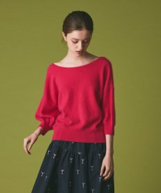 GRACE CONTINENTAL カシミヤファートップ