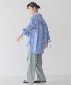 AMERICAN HOLIC イージーケアバックギャザーリボンシャツ