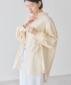 AMERICAN HOLIC イージーケアバックギャザーリボンシャツ