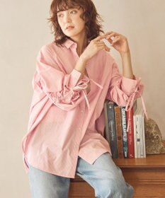 AMERICAN HOLIC イージーケアバックギャザーリボンシャツ