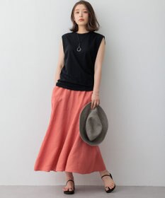 23区 S 【SLOW/一部店舗限定】シアーツイストシングルジャージー ノースリーブ カットソー