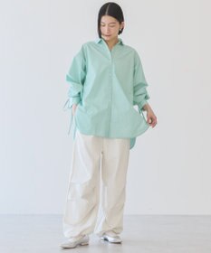 AMERICAN HOLIC イージーケアバックギャザーリボンシャツ