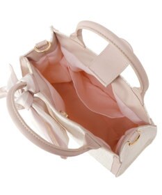 Maison de FLEUR スカーフ付きツイード2Wayバッグ