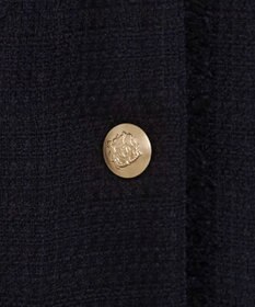 WEGO 【ANGIE VINTAGE/オケージョン対応 / セレモニー対応】ノーカラー ツイードジャケット