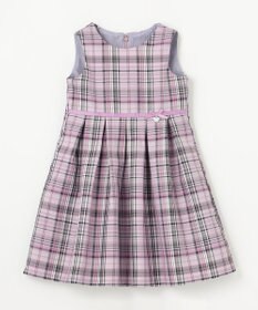 ANY KIDS チェック ジャンパースカート