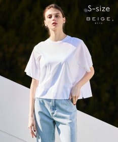 BEIGE， 【S-size】OXALIS / ビックTシャツ