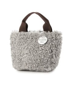 UNBILLION カシュカシュ cachecache / フェイクファー×チェック柄リバーシブルトート