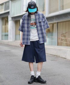 WEGO 【ユニセックス着用ITEM/SMサイズ展開/ウエストゴム】スウェットバギーショーツ