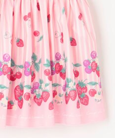 ANY KIDS ストライプ×フルーツ ワンピース 水着