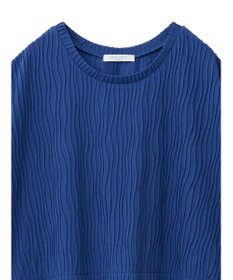 Green Parks カットジャガード裾ドッキングプルオーバー